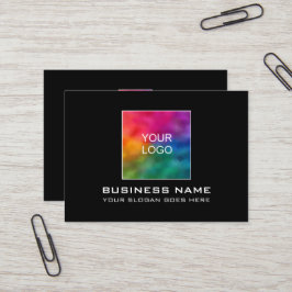 Carte De Visite Custom Elegant Modern Ajouter Votre Logo D'Entrepr