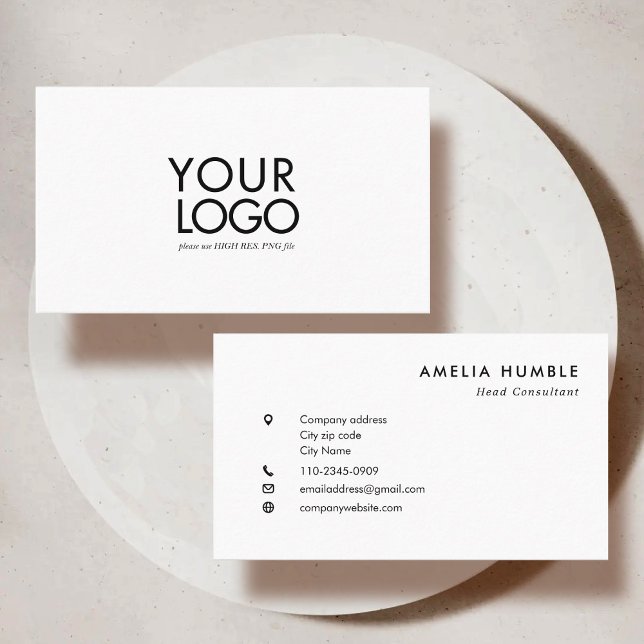 Carte De Visite Custom Logo Modern Business card template (Créateur téléchargé)