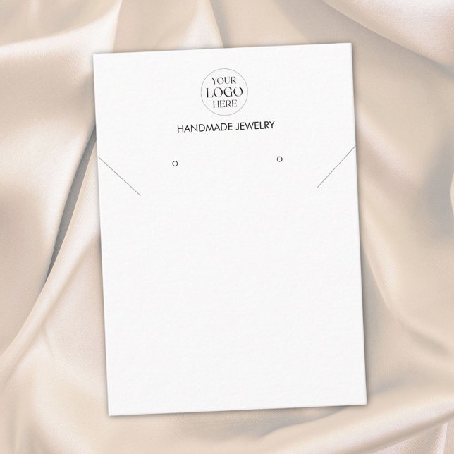 Carte De Visite Custom Logo Modern Minimalist Simple Display Card (Close up)