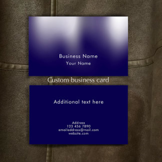 Carte De Visite Custom Modern Stylish Blue Personalized