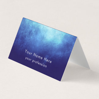 Carte De Visite Custom Text Cool Modern Nebula Personalized