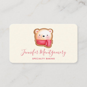Carte De Visite Cute Bear Face