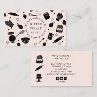 Cute boulangerie Chef pâtisserie Ustensiles de cui