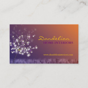 Carte De Visite Cute Dandelions Professionnel