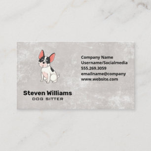 Carte De Visite Cute Doggie   Animal Sitter