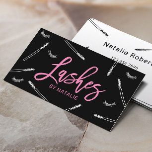 Carte De Visite Cute Eyelash Extensions Maquillage Artiste barre d