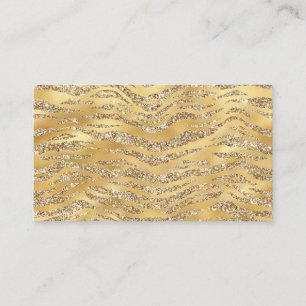 Carte De Visite Cute Gold Tiger Skin Imprimer Motif Amoureux des a