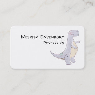 Carte De Visite Cute Grey Tyrannosaurus Rex Dinosaur Toy Business