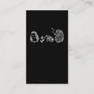 Carte De Visite Cute Hérisson Famille Sleeping Animaux