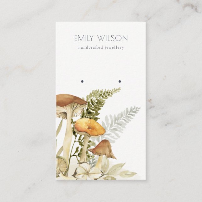 Carte De Visite Cute Native Banksia Floral Oreille Display Busine (Devant)