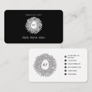 Carte De Visite Cute Nest & Oeuf - Oeufs frais de ferme