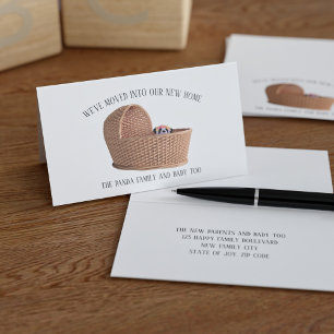 Carte De Visite Cute Nous avons déménagé Nouveau Accueil Changemen