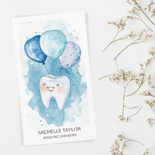 Carte De Visite Cute pédiatrique Famille Dentiste Sourire dent