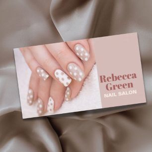 Carte De Visite Cute Stylé Manicuriste Nail Artist Nail Salon