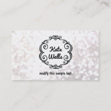 Cute Whimsical White Parties scintillant Bokeh