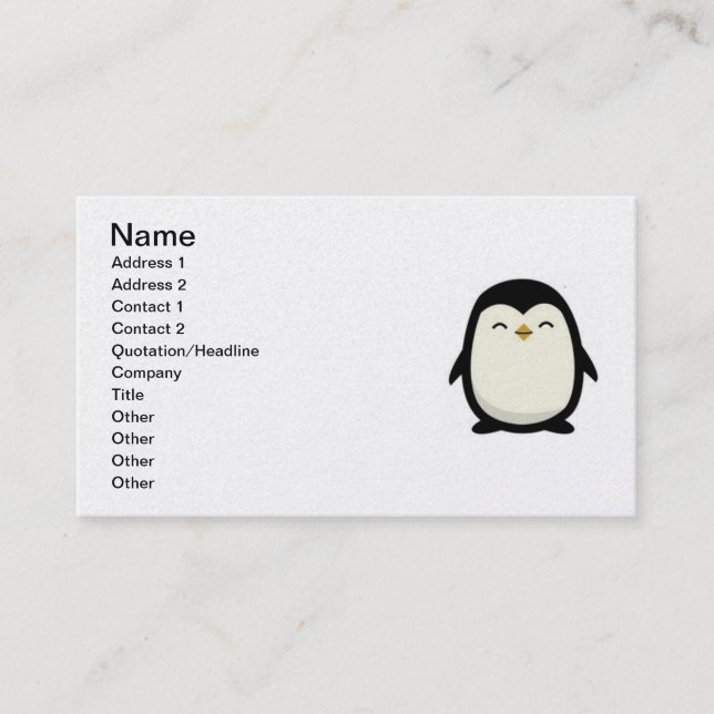 Carte De Visite cutebabypenguin (Devant)