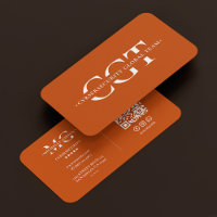 Cybersécurité IT Monogramme Moderne Orange