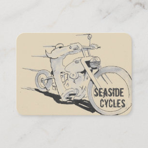 Carte De Visite Cycle de bord de la mer