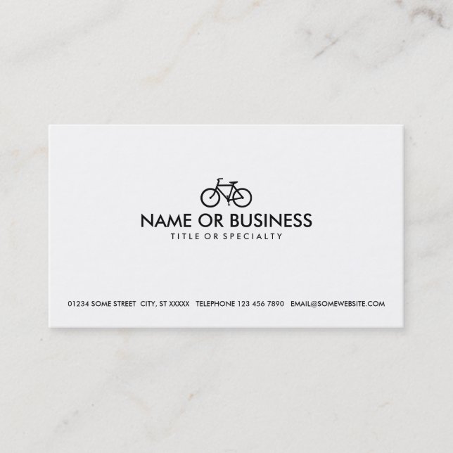 Carte De Visite cycles simples (Devant)
