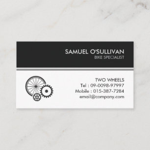 Carte de visite cycliste de réparation de vélos
