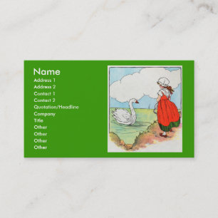 Carte De Visite Cygne, cygne, au-dessus de la mer. Bain, cygne,