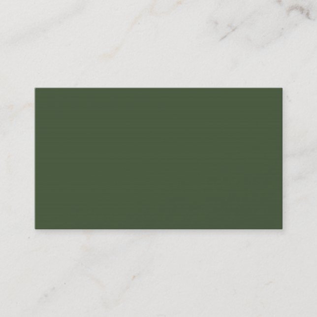 Carte De Visite Cypress Green Personnalisé Dark Hunter Arrière - p (Devant)