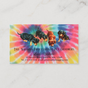 Carte De Visite Dachshund Animaux de Cravate Grooming Fierté arc-e