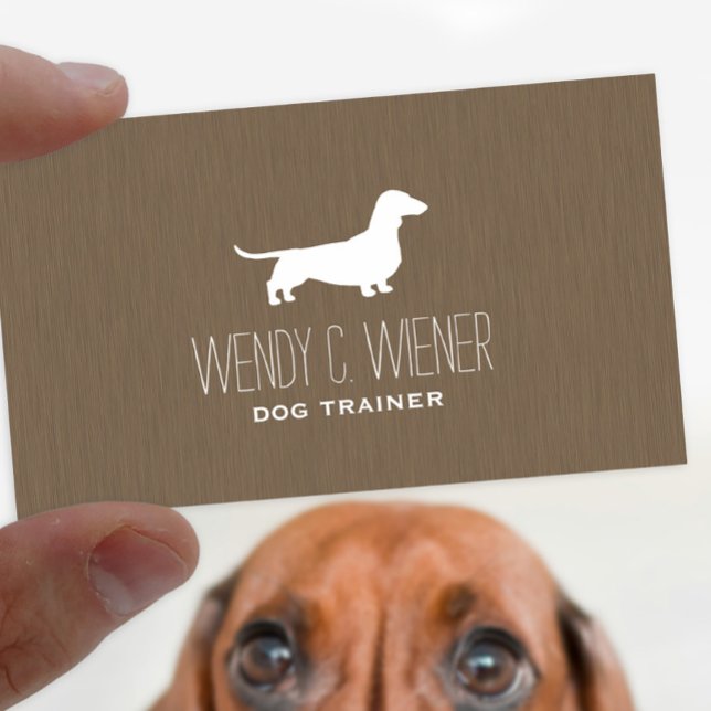 Carte De Visite Dachshund Silhouette | Chien de l'animal | Weenie  (Créateur téléchargé)