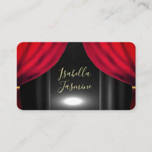 Carte de visite d'actrice acteur influenceur voyan