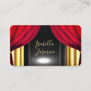 Carte de visite d'actrice acteur influenceur voyan