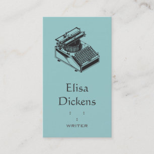 Carte De Visite Dactylographiez la machine d'écriture