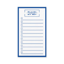 Dad Modern Blue Monogram To Do List 3.5" x 2"