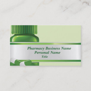 Carte de visite d'affaires de pharmacie