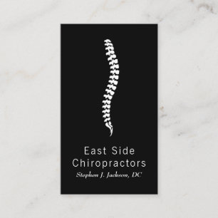 Carte de visite d'affaires de santé chiropratique 