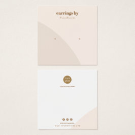 Carte de visite d'affichage à oreille rose