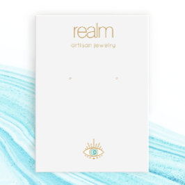 Carte de visite d'affichage de bijoux à oreilles d