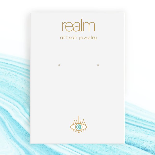 Carte de visite d'affichage de bijoux à oreilles d (Créateur téléchargé)