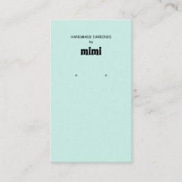 Carte de visite d'affichage de l'oreille verte