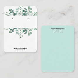 Carte de visite d'affichage de l'oreille verte