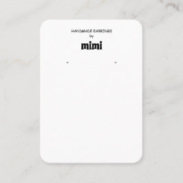 Carte de visite d'affichage d'oreille simple