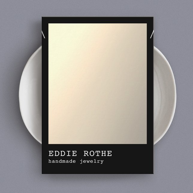 Carte de visite d'affichage du collier or et noir (Créateur téléchargé)