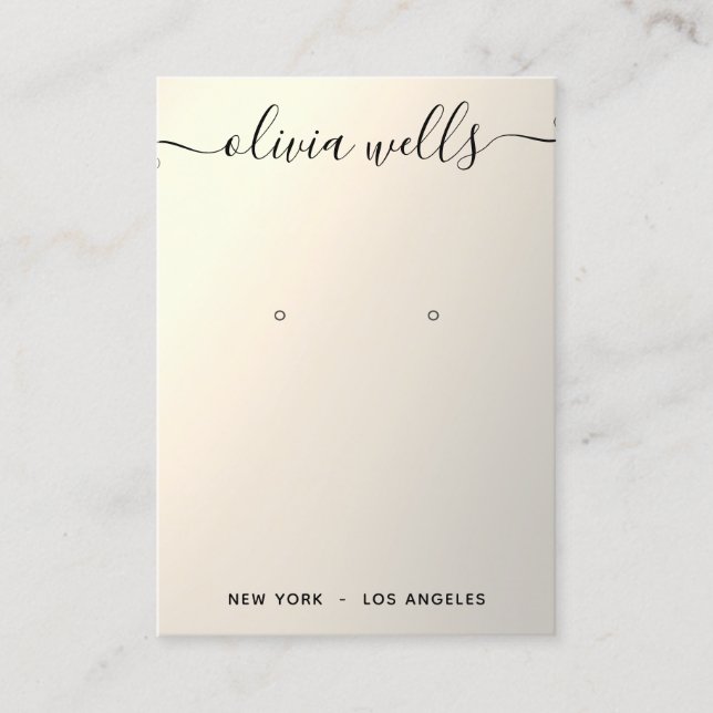 Carte de visite d'affichage du script de dégradé d (Devant)