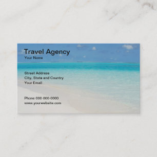 Carte de visite d'agence de voyages