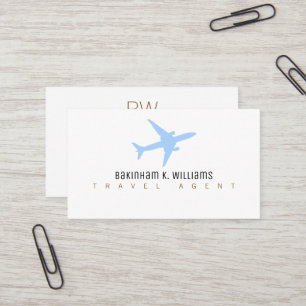 Carte de visite d'agent de voyages Design imprim