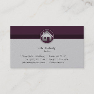 Carte de visite d'agent immobilier
