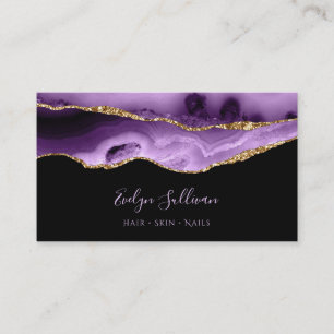 carte de visite d'agneau violet brillant