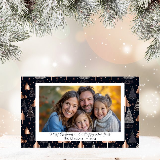 Carte de visite d'aimant classique Gold et Black P (magnet biz card holiday family photo
)