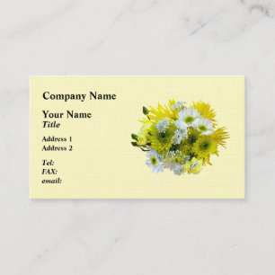 Carte De Visite Daisies, mamans et bouquet de dentelle de la reine
