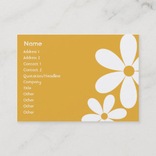 Carte De Visite Daisies orange - Chubby