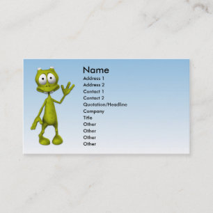 Carte de visite d'alien de Toon